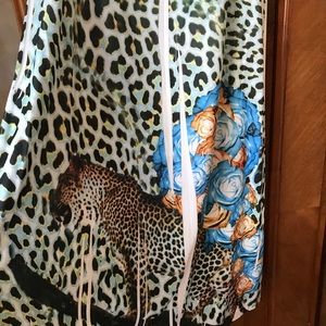 Lapis Roses and Leopard skirt